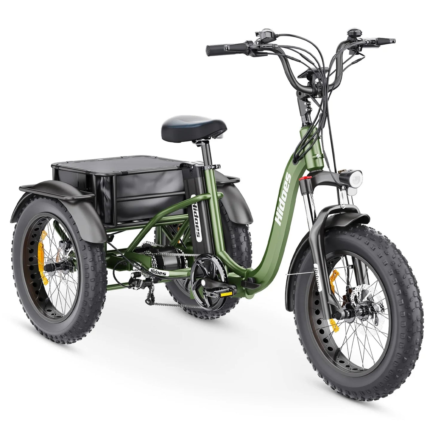 Hidoes ET1 Electric Tricycle – 750W Motor, 48V 20Ah Battery, 3-Wheel E-Trike with Cargo Space