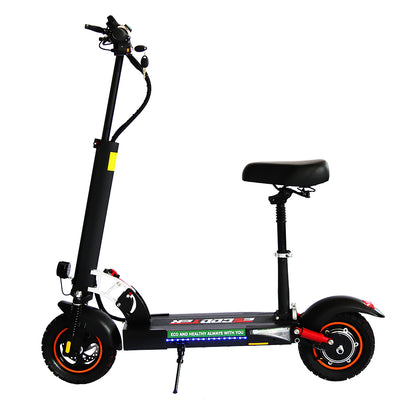 Emanba V-L10 800W 10" Off-Road Electric Scooter 45km/h 48V 13Ah Foldable Commuter with Front & Rear Suspension
