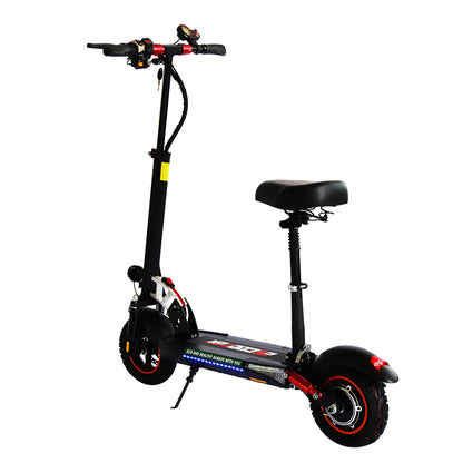 Emanba V-L10 800W 10" Off-Road Electric Scooter 45km/h 48V 13Ah Foldable Commuter with Front & Rear Suspension