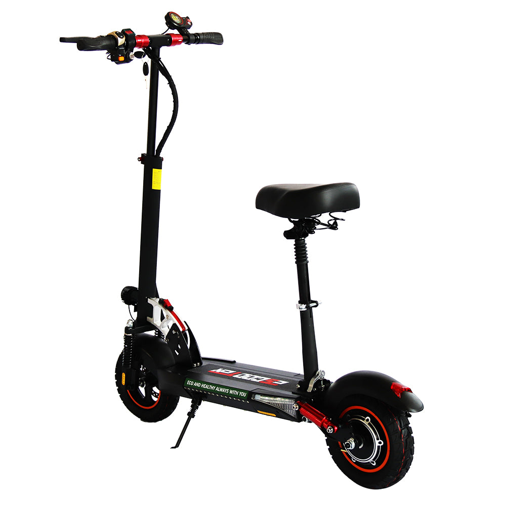Emanba V-L10 800W 10" Off-Road Electric Scooter 45km/h 48V 13Ah Foldable Commuter with Front & Rear Suspension