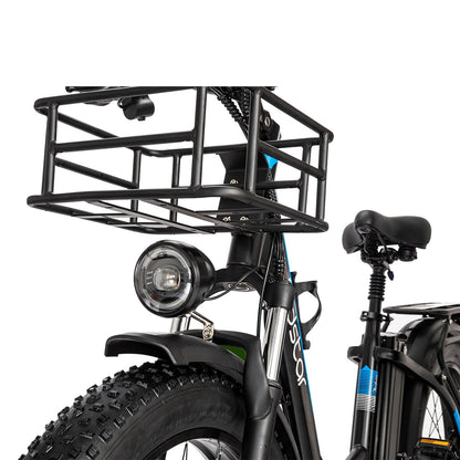 Ridstar MN26 1500W 26" Unfoldable Fat Tire Electric Mountain Bike 48V 20Ah Battery 36MPH