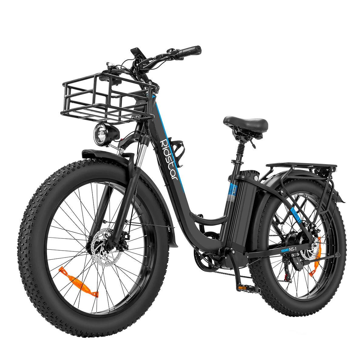Ridstar MN26 1500W 26" Unfoldable Fat Tire Electric Mountain Bike 48V 20Ah Battery 36MPH