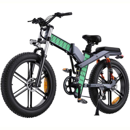 Engwe X26 1000W 26" Fat Bike Foldable E-Mountain Bike Dual Batteries