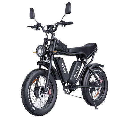 Ridstar Q20 Pro - 2000W Dual Motor E-Bike, 52V 40AH Battery, 20" Fat Tires, Dual Suspension