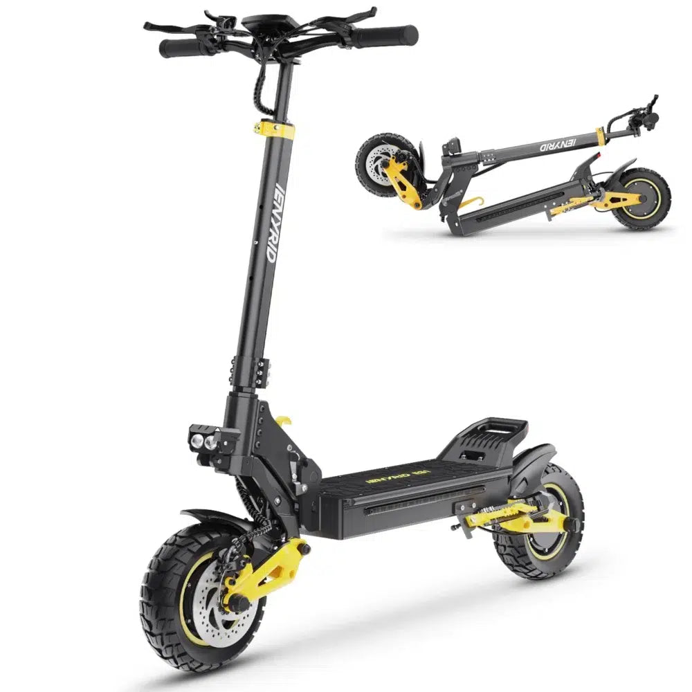iENYRID ES1 2400W Dual Motor Electric Scooter, 48V 20.8Ah Battery, Off-Road Pneumatic Tires, Top Speed 37 mph, Range 37 Miles