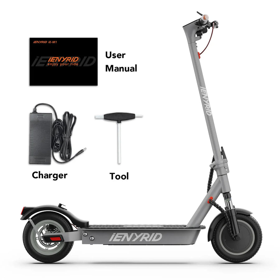 iENYRID M1 500W Electric Scooter, 36V 12.5Ah Battery, 10" Honeycomb Solid Tires, Top Speed 22 mph, Range 22 Miles