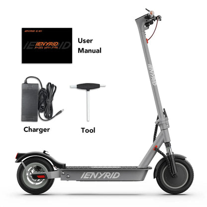 iENYRID M1 500W Electric Scooter, 36V 12.5Ah Battery, 10" Honeycomb Solid Tires, Top Speed 22 mph, Range 22 Miles