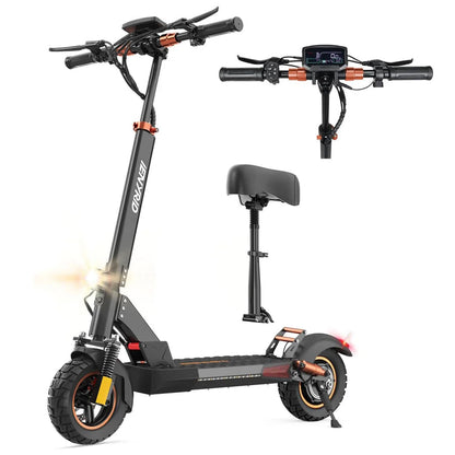 iENYRID M4 Pro S+ 800W Electric Scooter with Seat, 48V 12.5Ah Battery, 10" Off-Road Pneumatic Tires, Top Speed 28 mph, Range 25 Miles